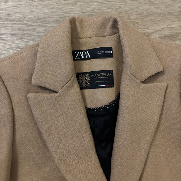 Zara Tan Pea Coat - Picture 5 of 6